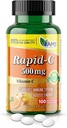 America Medic & Science Rapid- C 500mg Supplement - Witamina C dla boost energii, Wsparcie układu immunologicznego, Przeciwutleniacz