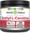 Amazing Formulas Acetyl L- Carnitine 100 Grams (3.5 Oz) Proszek Suplement do proszku 124; 100 Służenia 124; Non-GMO Xi124; Gluten Free Xion 124; Made in USA