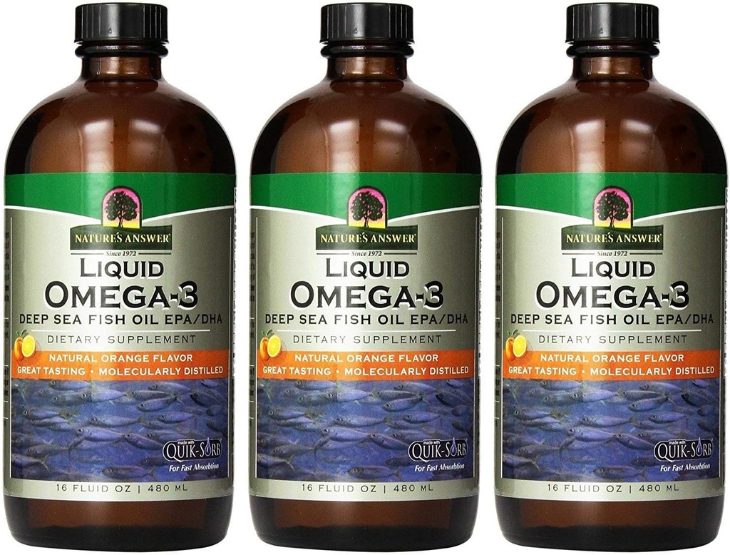 (3 OPAKOWANIE) - Odpowiedź na napisy - Omega 3 Płyn 124; 480ml PUDEŁKO 124;