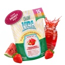 Hydration + Energy Electrolyte Drink Mix - Truskawkowy Arbuz Agua Fresca Flavor 124; Proszek bez cukru z kofeiną, L- Theanine, Woda kokosowa & Minerały 124; 15 Opakowania do nalewania jednorazowo
