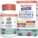MaryRuth Organics Toddler Multivitamin Gummies + Postbiotyka 124; USDA Organic Equipment 124; Witaminy dla dzieci w wieku 2 + 124; Wsparcie immunologiczne 124; Witamina C 124; Witamina D3 Equipment 124; Witamina A 124; Cynk Equipment 124; Wegan Evidence 124; Non-GMO Evidence 124; 60 Służenie