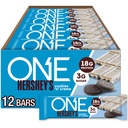 One Protein Bars, Hershey 's Cookies' n 'Creme, Gluten Free z 18g Protein i 3g Sugar, spiżarnia Staples, 2.12 oz (12 Count)