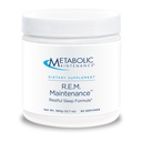 Konserwacja Metabolic R.E.M. Proszek do konserwacji - Natural Relaxation Supplement Supplement with Magnezu, Melatonina, 5- HTP + Potasu - Easy Drink Add- in, No Fillers (366g / 60 Servings)
