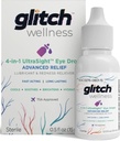 Glitch UltraSight Eye Drops for dry Eyes 15 ml - 4 in 1 Advanced Relief Dry Eye Drops - All Day Comfort with Hydration, Brightening, Cooling - Effectively Coets Irritation & Dryness - 0.5 Fl Oz