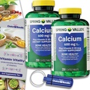Wybór Bundle Spring Valley Wapnia Plus witaminy D Tabletki 600 mg 250 Ct 2 pk (500 Razem) + "Witaminy witalności" Przewodnik i pojemnik na pióro (4 przedmioty)!