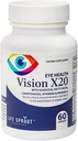 Vision X20 z luteiną, beta- karoteną, L- glutatione, Bilberry i Niacyną do Vision Support, ogólny stan zdrowia oczu