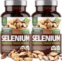 2- Pack N1N Premium Pure Selenium [Max Absorpcja, 200MCG] do wspierania odporności, Heart and Prostate Health, 360 Czapki Veg