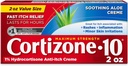 Kortyzon 10 Największa wytrzymałość krem przeciwswędzeniowy z kojący Aloe, 1% Hydrokortyzon Creme, 2 oz. (Stare opakowanie)