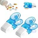 Portable Pill Taker Household Gadgets, 2024 Nowy Portable Pill Taker, Brak kontaktu Łatwy do wyjmowania przenośny tablet dispenser, Pill Cutter Splitter dla osób starszych, niepełnosprawnych, zapalenie stawów Etc. (2)