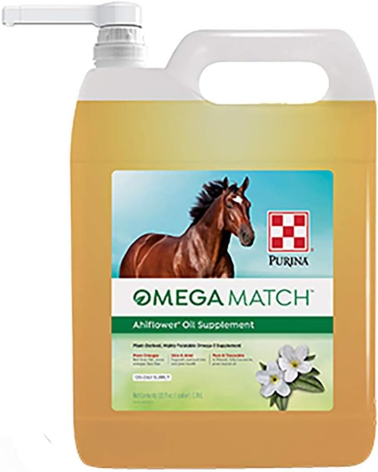 Purina 124; Omega Match Ahiflower Oil Horse Supplement