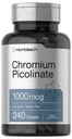 Horbaach Chromium Pikolinate 1000mcg XI124; 240 Tablets XI124; Wegetariańska Formuła XI124; Non- GMO, Gluten Free Supplement