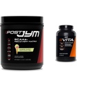 Post JYM Active Matrix Post- Trening z BCAA, Glutamine & More Rainbow Sherbert Flavor + Vita JYM Athlete 's Multivitamin z ponad 25 kluczowych składników 60 tabletek