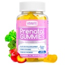 Bezcukrowe gumki prenatalne - 30 + Składniki odżywcze (Cholina, Folian, Żelazko, Witamina) do wsparcia płodu i neuralnego, Kości, Energia i odporność - USA- Made Vegan Vitamin prenatalne dla kobiet (60 Gummies)