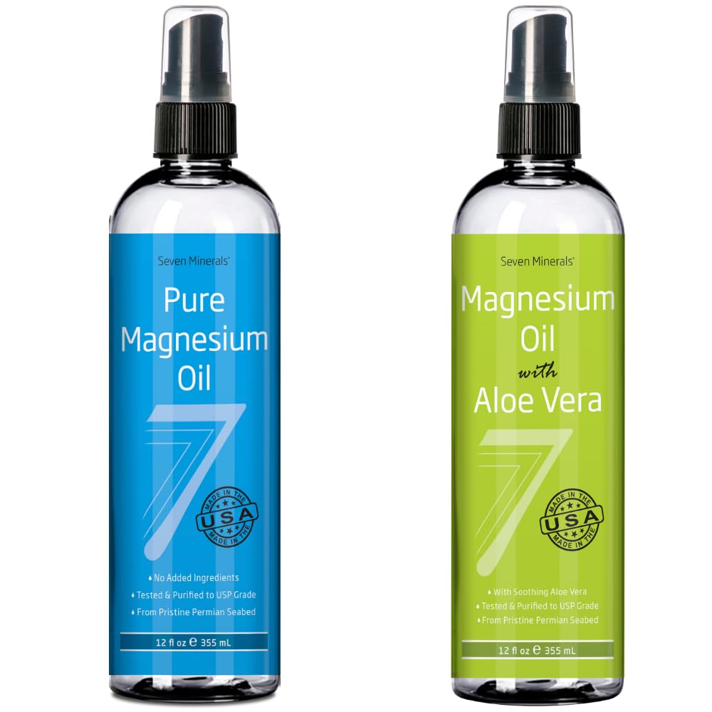 Seven Minerals Pure Magnezu Oil & Pure Magnezu Oil with Aloe Vera