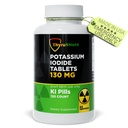 Tabletki Jodku potasu 130 mg 124; 120ct Tabletki jodu do ekspozycji na promieniowanie - Tabletki Jodu potasu - Yodo Naciente - KI Pigułki - Made in USA - ThyroShield