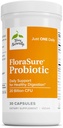 Terry Natural FloraSure Probiotic - Suplement do diety do pomocy przeciwko sporadyczne Bloating & Support Gas Relief - Gut Health Support Supplement z Bifidobacterium Bifidum - 30 Kapsułki