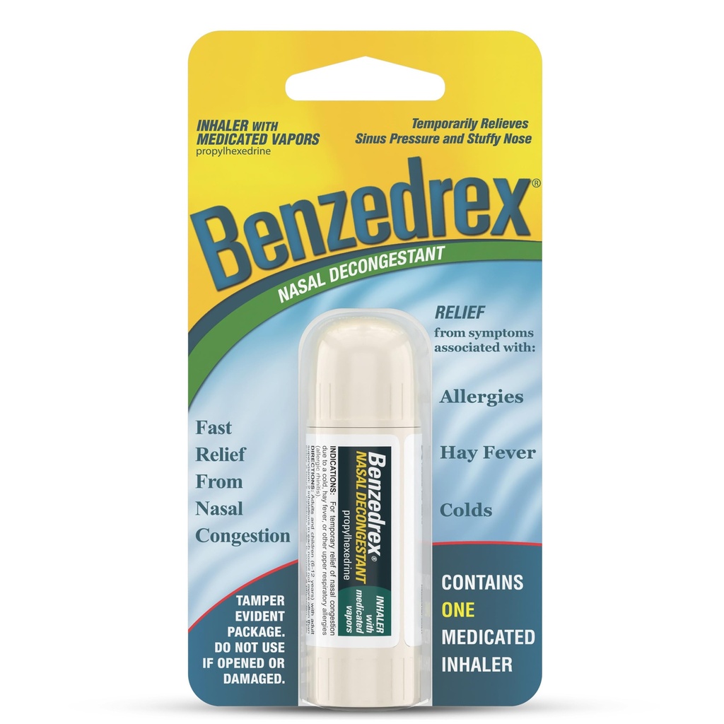 Benzedrex Nasal Decongestant Inhaler, 1 liczba (opakowanie po 1)