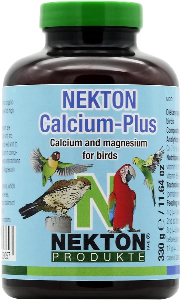 Nekton Wapń Plus - Wapń z Magnezu i Witamin, Biały, 330g / 11.64 oz