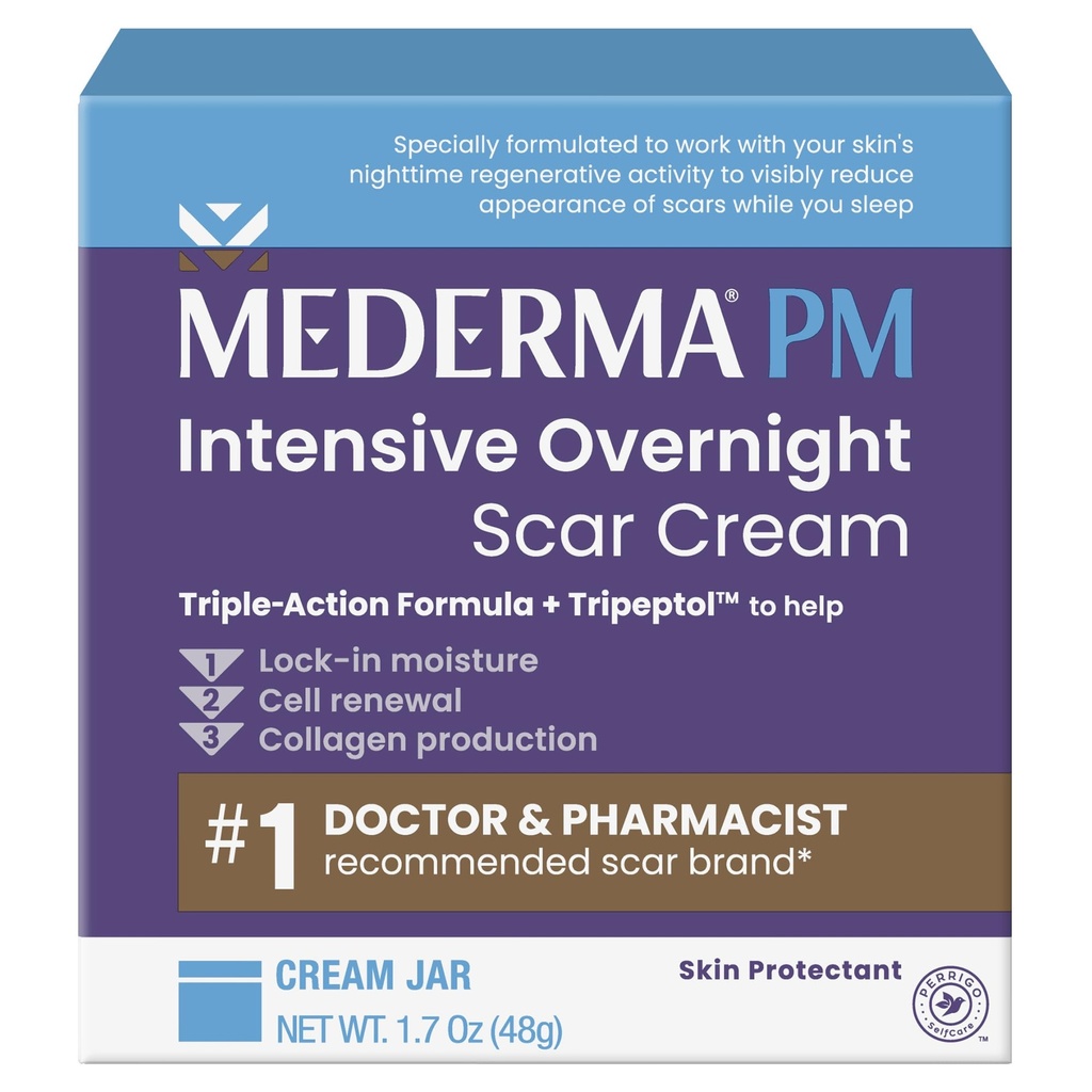 Mederma PM Intensywny krem z blizną w ciągu nocy - zaawansowane leczenie blizną z Tripeptol, działa podczas snu