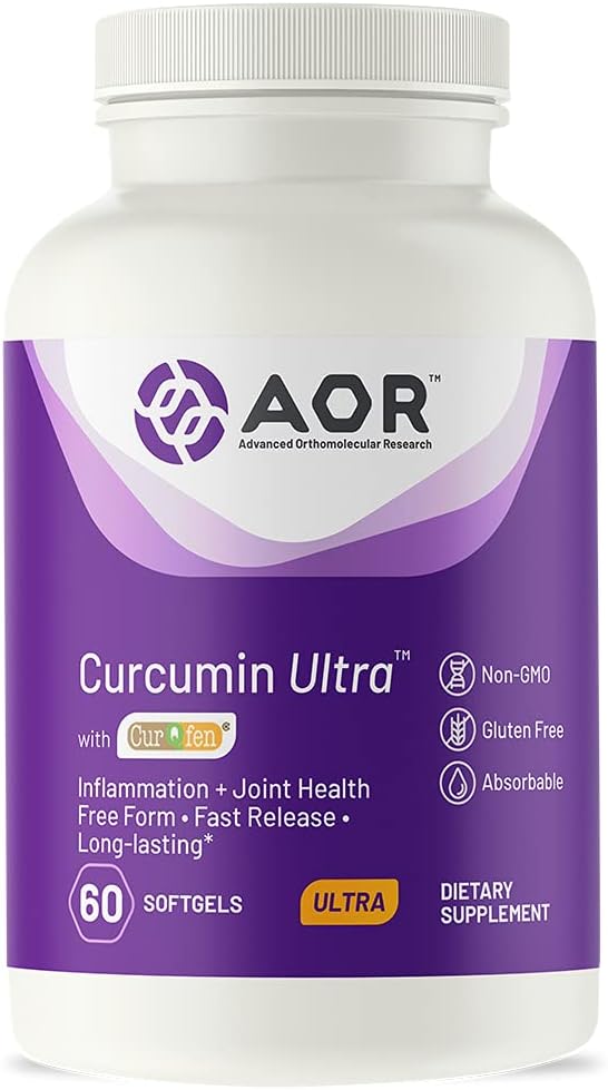 AOR, Curcumin Ultra, Dodatek Premium, Szybkie wspólne wsparcie, 60 Softgels (60 Służenie)