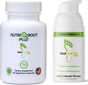 Nutric Gout Plus suplement kwasu moczowego i dodatkowe siły Joint Discoulder Relief krem tematyczny