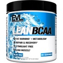 Evlution Stymulant wolny Lean BCAA Proszek Żywienie BCAAs Amino Kwasy Proszek z CLA Karnityna i 2: 1: 1 Rozgałęziony łańcuch Amino Kwasy wspomaga odzysk tkanki tłuszczowej i metabolizmu - Blue Raz