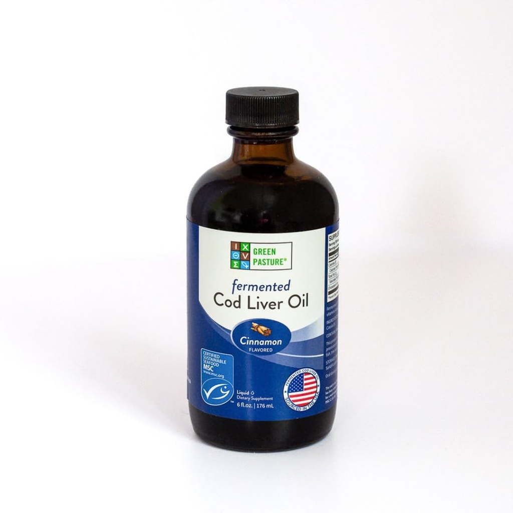 Zielony pastun - fermentowany olej wątrobowy - 6 fl. oz. - Cynamon