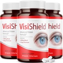 (3 opakowania) Visishield Advanced Vision Formula for Eyes Supplement Pills Vitamin (180 kapsułki)