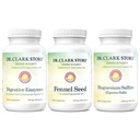 Dr Clark Store Flat Tummy & Debloating Kit - Natural Digestive Support for Bloating Relief, Flat Stomach & Ulepszony Gut Health