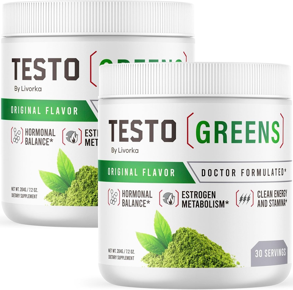 (2 Pack) Testo Zielony Proszek - Testo Zielony Proszek, TestoZielony Proszek, TestoZielony, TestoZielony Zaawansowany Formuła, Testo Zielony Wszystkie Naturalne Formuły, TestoZielone Opinie Proszek, 60 Sługi dla 2 Miesiące