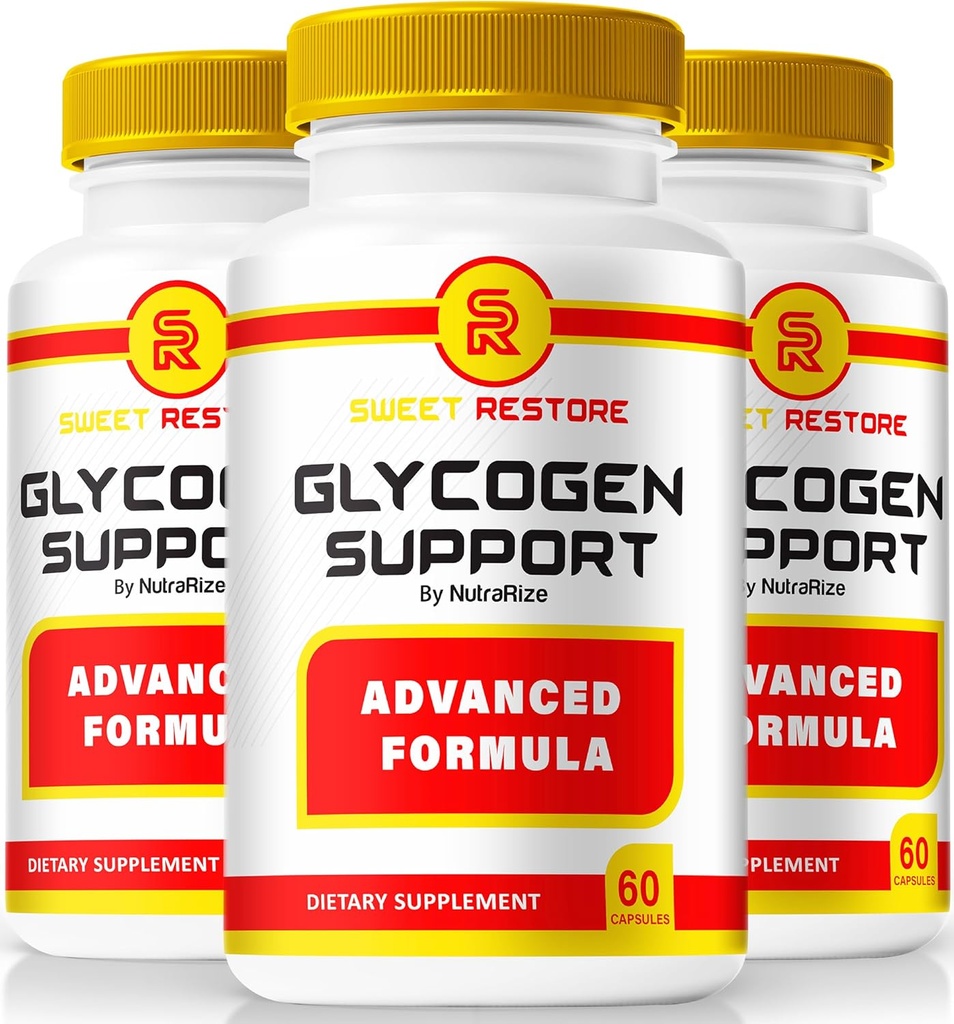 NutraRize (Pack of 3 Sweet Restore Glycogen Support, Joint Support, Official Glycogen Support Capsules, Joint Support Formula Blood Vessel Cleaner Reviews (180 Capsules)