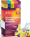 Numery KLUCZOWE Pakiety proszkowe Electrolytes bez cukru - 5 Pyszne aromaty w opakowaniach nawadniających 20 Pakiety - Nie kalorie, Pakiety proszkowe gluten wolne Electrolytes, Nie GMO, Made in USA