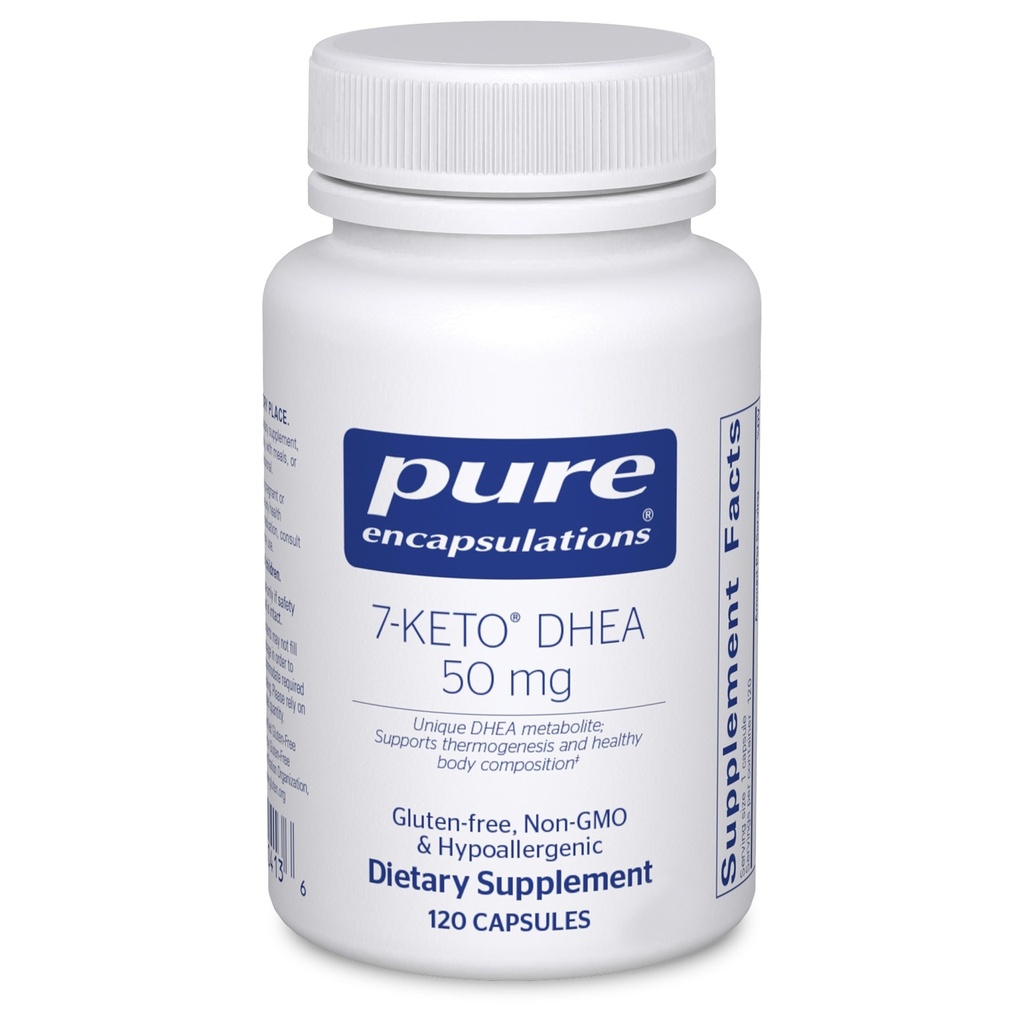 Pure Encapsulations 7- Keto DHEA 50 mg XI124; Unique DHEA Metabolite Supplement to Support Termogenesis and Healthy Body Composition * XI124; 120 kapsułki