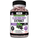 Kaya Naturals Elderberry Immune Support - Ekstrakt Elderberry, Bogaty Antyoksydant Premium Vitamin, 1200mg Immune System Booster Sambucus kapsułki - 30 Count