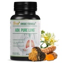 Advan. Pure Lung Behind 124; Lung Cleanse and Detox Behind 124; Herbal Rescue Supplement for Lung Support with Chaga Mushroom, Curcumin Turmeric, Honeysuckle Flower, Astragalus, Quercetin, Pomegranat