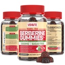 Berberyna z Ceylon Cynamon Gummies - bez cukru, 98% Pure & 10x Wchłanianie - 1200mg HCL Organic Berberine Supplement for Weight Management, Immunitety, Metabolic & Digestive Health (30 Dni)