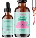 JoySpring Witamina D Krople dla Toddlers do wspierania wzrostu, kości, i zdrowia immunologicznego, Suplementy cynku dla dzieci - Elderberry z płynnym cynku i codzienne witaminy B z witaminą B2, B6, B12 i B5