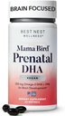 Best Nest Wellness Mama Bird Vegan Prenatal DHA - Brain & Eye Support Supplement for Baby - Vegan Prenatal Supplement with Algae DHA - Nutritional Supplement for Mom - 60 Softgels