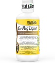 Vital Earth Minerals Cal- Mag Liquid - suplement magnezu wapnia z witaminą D3, K2, Boron i kwasu Fulvic do szybszego wchłaniania, 32 Oz + 1 Oz Cup