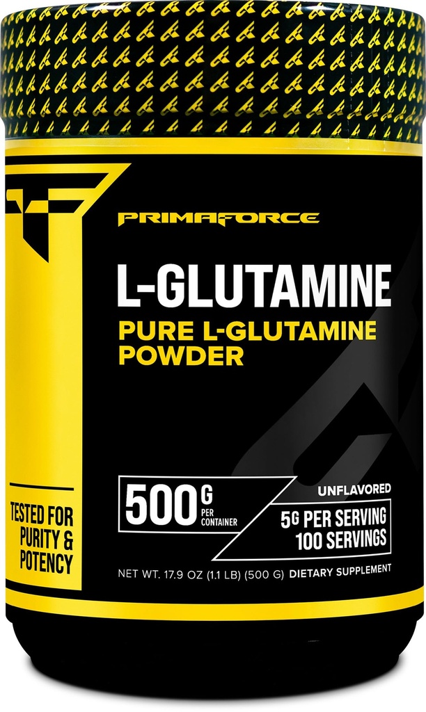 Primaforce L- glutamina proszek 500 gramów (1.1 LBS)