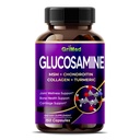 GriMed Glukozamina 12,000mg - X12 Power with MSM, Chondroitin, Collagen, Turmeric for Joint Wellness, silne kości, Wsparcie chrząstki - USA Made & Tested