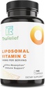 Liposomal VIT C - Wsparcie immunologiczne w / Ultra- Wchłanianie. 180 kapsli na butelkę. Moc 1400mg liposomalnej dawki VIT C.