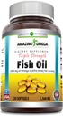 Amazing Omega Triple Strength Fish Oil (Omega-3, EPA / DHA) Supplement Equipment 124; 1360 Mg Per Serving Equipment 124; 120 Softgels Equipment 124; Non-GMO Equipment 124; Gluten- Free Equipment 124; Made in USA