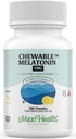 Maxi Health Chewable Melatonin, Kosher Lemon Flavor, Melatonin dla dorosłych i dzieci, Naturalna pomoc dla dorosłych i dzieci, Melatonin Chewables Alternatywa dla Gummies Melatonin Dawka dla dzieci, (200 Hrabia)