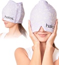 MyHalos ® Migrena Relief Cap, 30% Grubsze, 2X Bardziej chłodzenie żel, Stays Colder for Longer, Form Fitting Ice Hat, Ice Pack Head Relief, Napięcie Ból głowy Relief Cap (Violet)