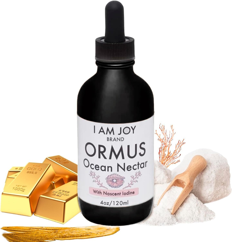 Jestem Joy co. Ormus Ocean Nectar Monoatomic Gold z jodu Zaprojektowane do dekalcyfikacji Pineal Gland, Wsparcie Tyroid i Zwiększyć uczucia alercji, Jasność myśli i energii 4oz