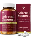 100% Natural Shoden Ashwagandha Complex Supplement - Ultra High Pottency 35: 1 Koncentrated Root Extract for Sleep & Energy Support - Vegan, Non-GMO - 60 Ashwagandha kapsułki