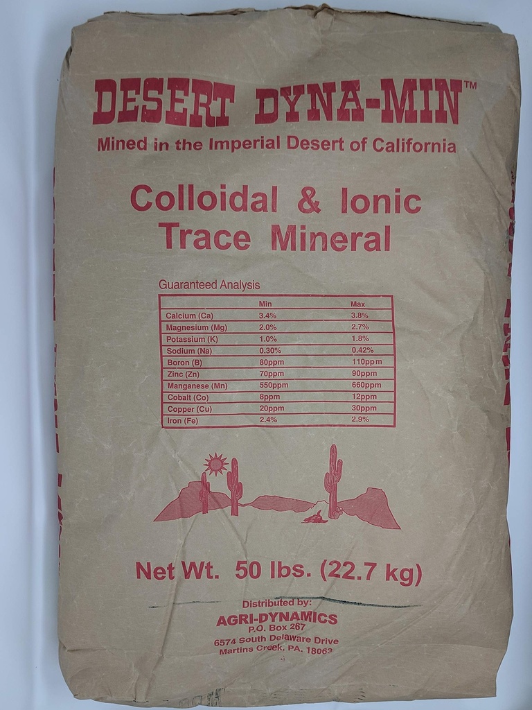 Desert Dyna- Min - Ślad koloidalny i jonowy Mineral - 50lb Bag