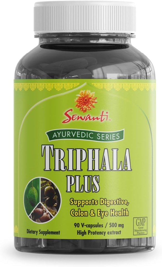 Sewanti Ayurvedic Triphala kapsułki - Herbal Formula for Digestive Health - Amla, Bibhitaki, Haritaki - 90 V- kapsułki / 500mg