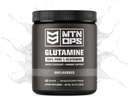 MTN OPS L- glutamina proszek 60 Słupki / 300g 100% Czysty L- glutamina do odzyskiwania mięśni, Nieflawored + 5g na porcję